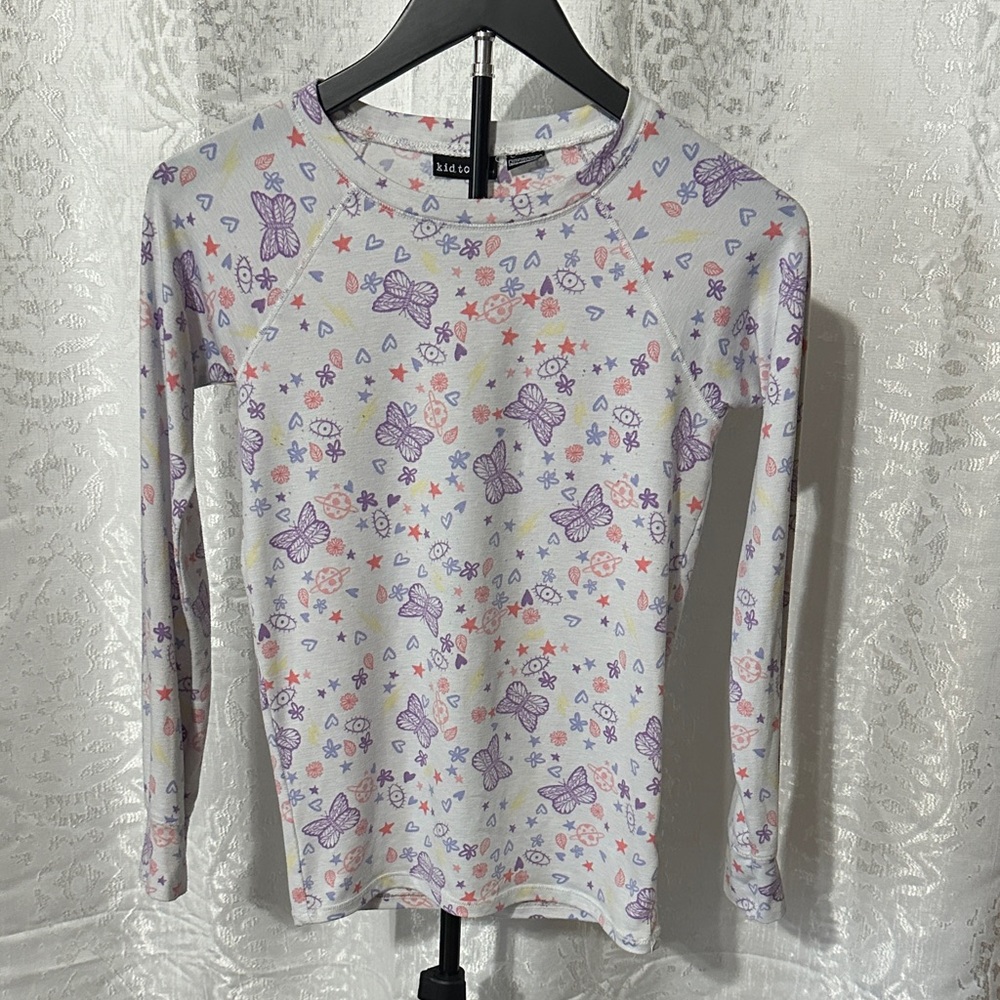 Kidtopia Multicolor Doodle Print Shirt, Sz Large